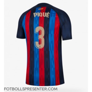 Barcelona Gerard Pique #3 Hemma Matchtröja 2022-23 Kortärmad